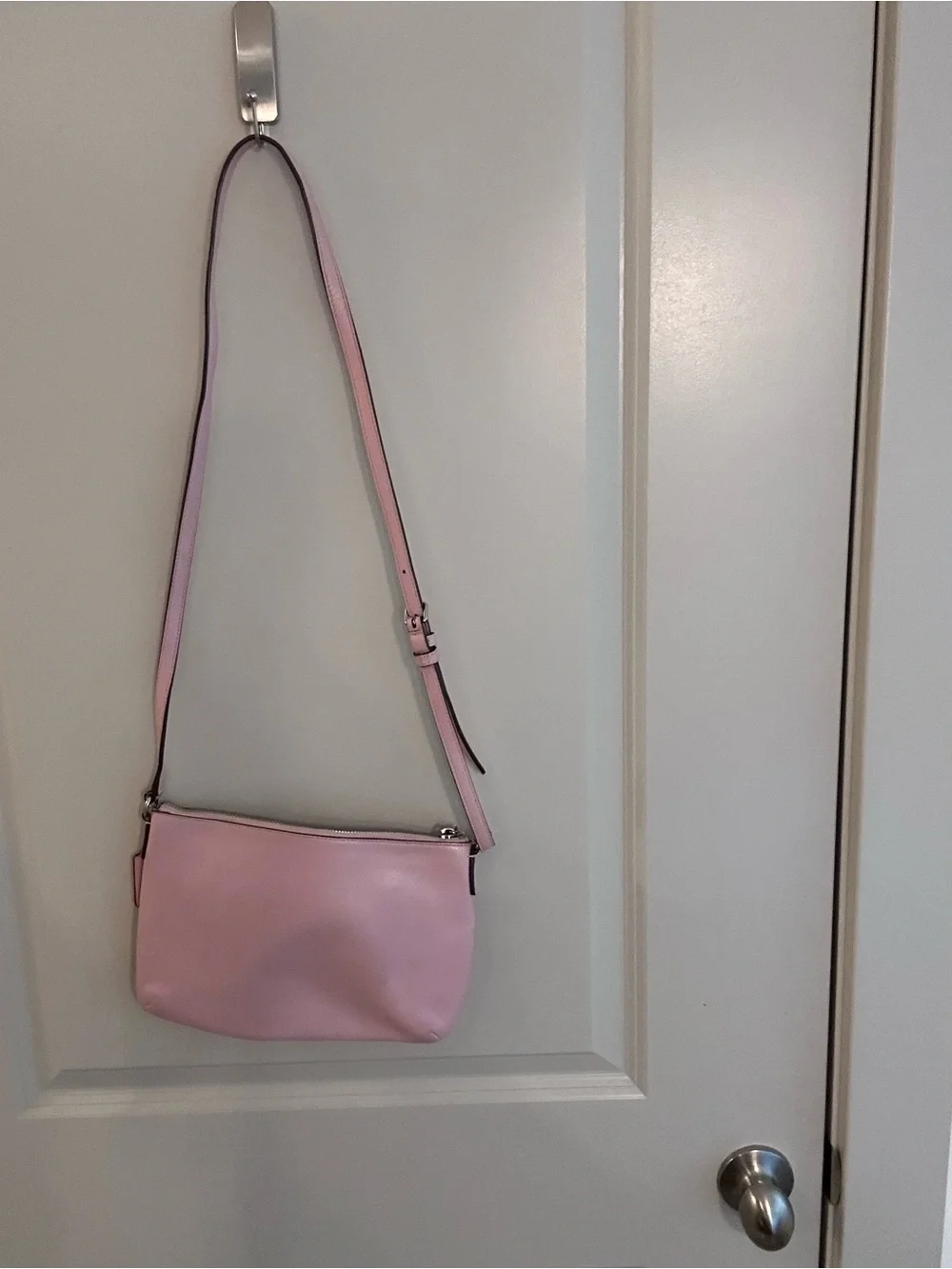 Coach Pale Pink Leather Crossbody Bag
